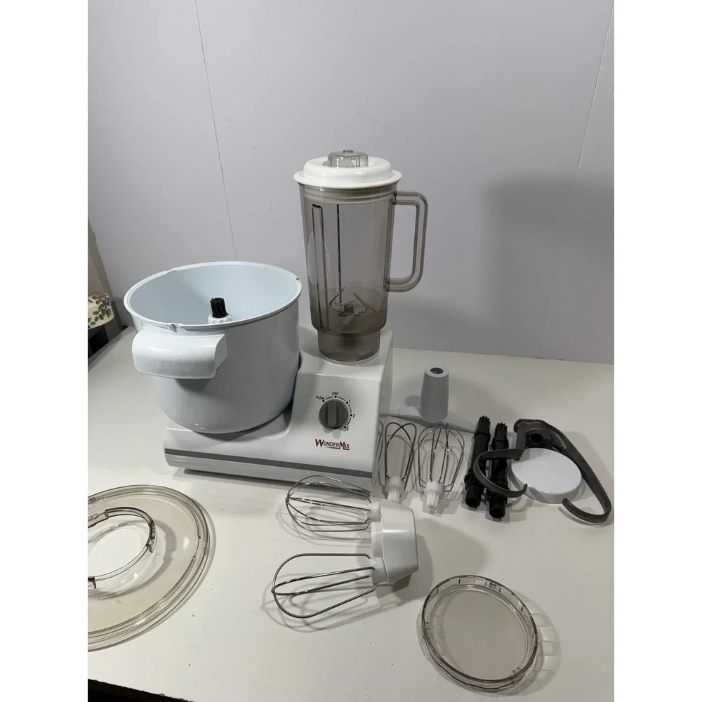 WonderMix Revolution Kitchen Stand Mixer Blender Combo White WM-Revolution